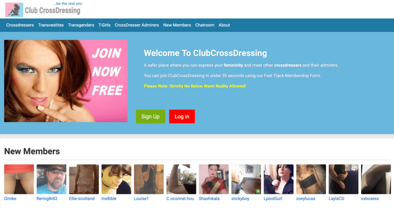Clubcrossdressing dating site